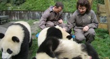 Michelle Obama Guida Pandas Gigantes