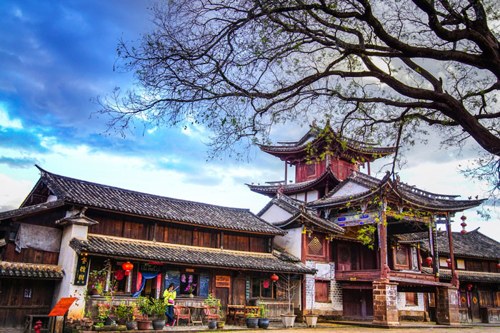 Pueblo antiguo en Yunnan